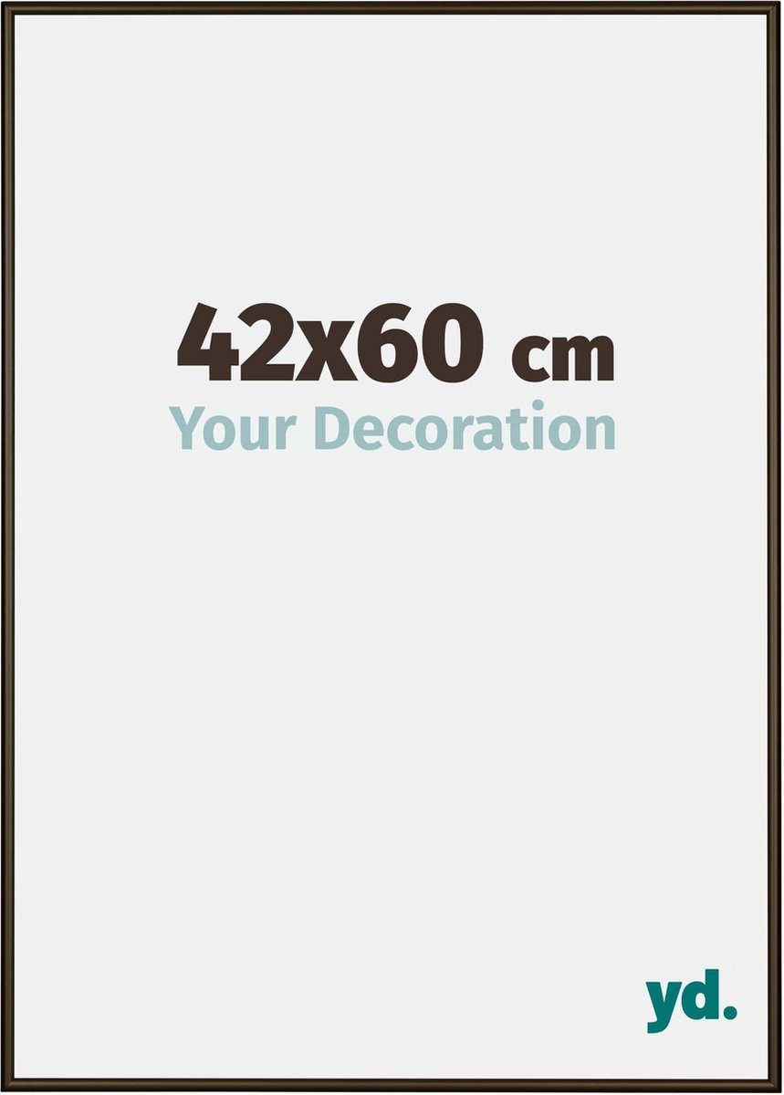 yd. Your Decoration - Fotolijst 42x60 cm - Aluminium - Walnoot Structuur - New York