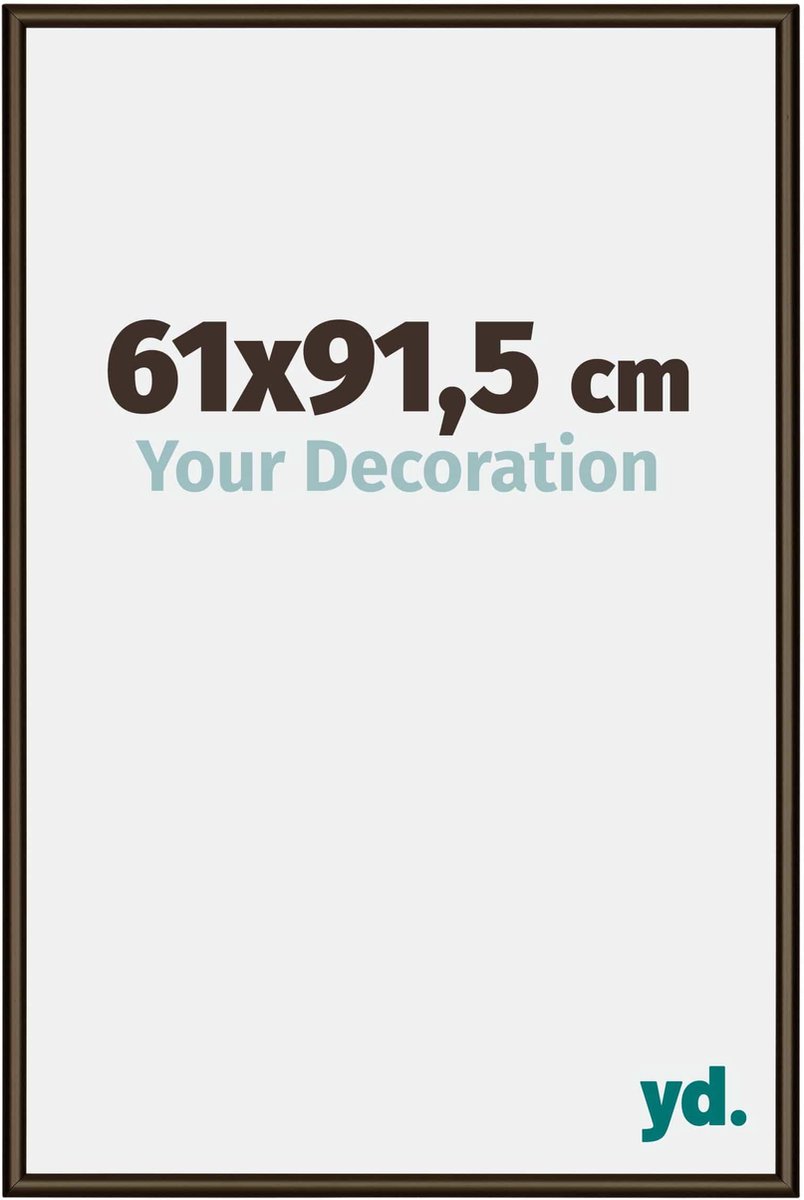 yd. Your Decoration - Fotolijst 61x91,5 cm - Aluminium - Walnoot Structuur - New York