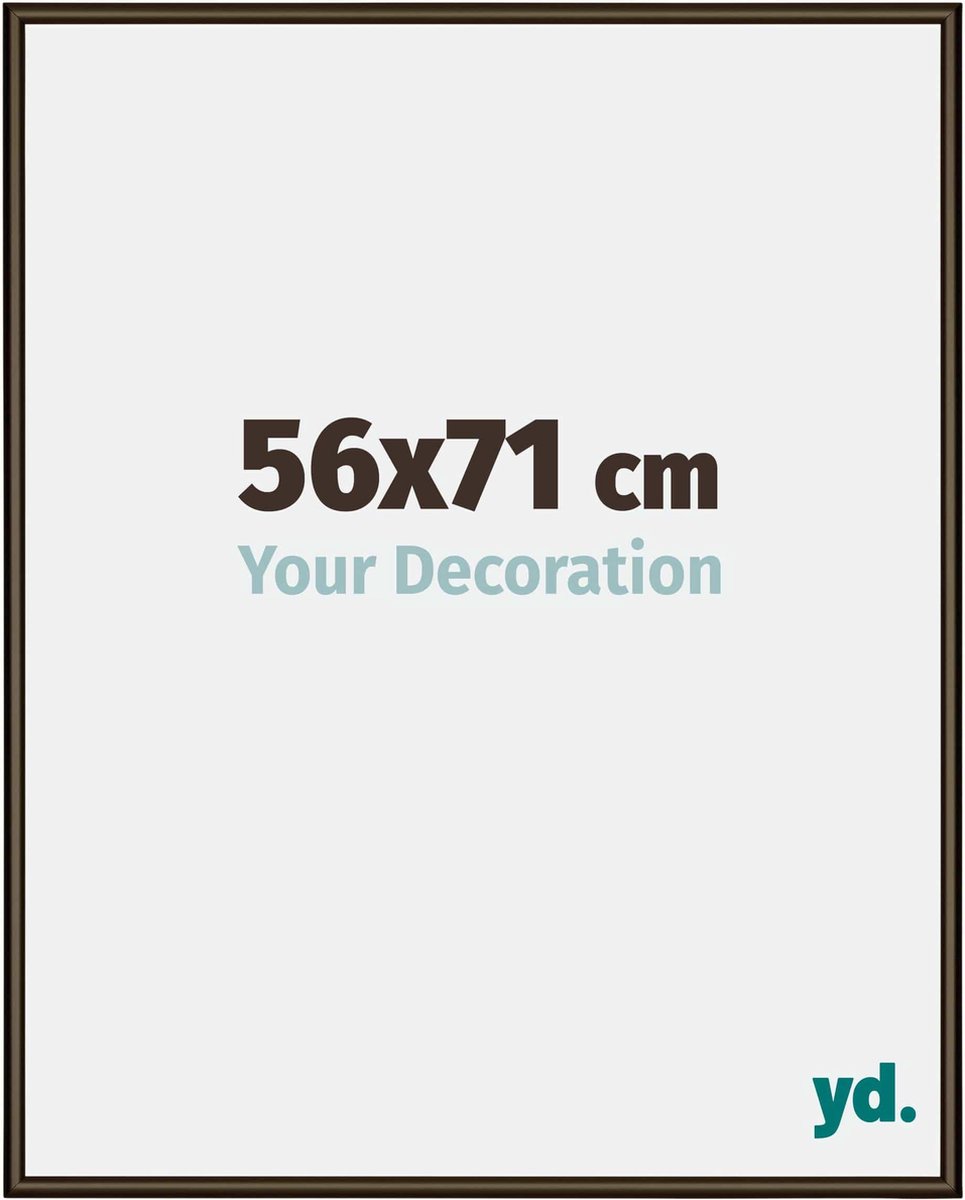 yd. Your Decoration - Fotolijst 56x71 cm - Aluminium - Walnoot Structuur - New York