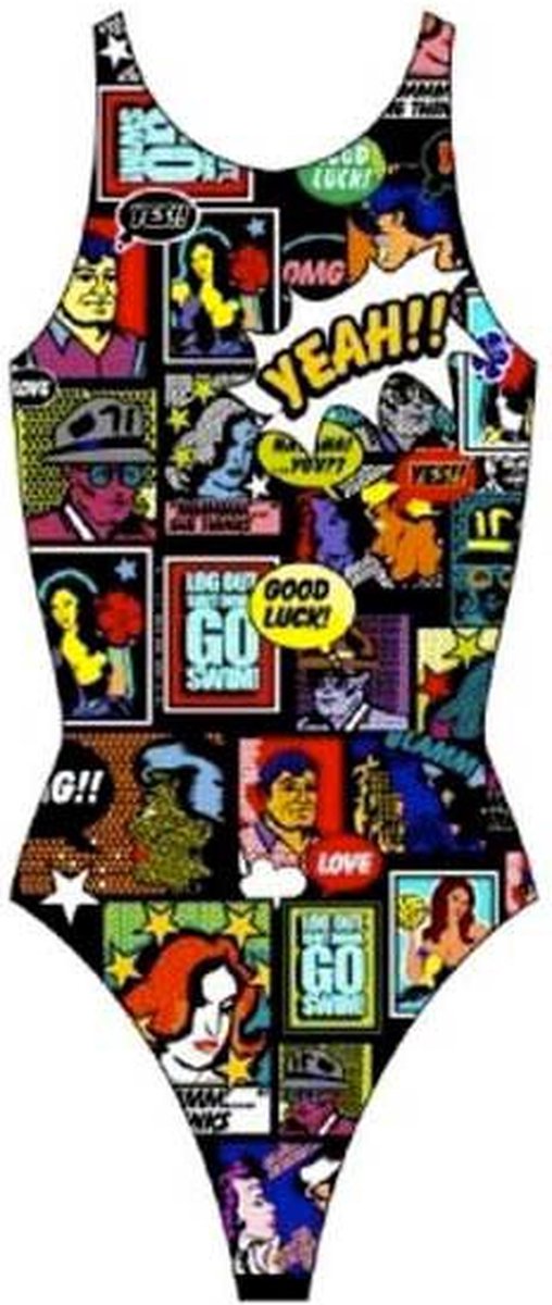 Turbo Yeah Comic 894681 Zwemkleding Veelkleurig L Vrouw Multicolor