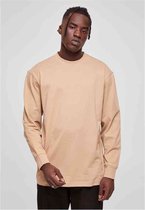 Urban Classics - Tall Tee Longsleeve shirt - M - Beige