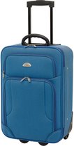 Concorde Cabine handbagage reis trolley koffer - skate wielen - 55 x 35 x 20 cm - blauw