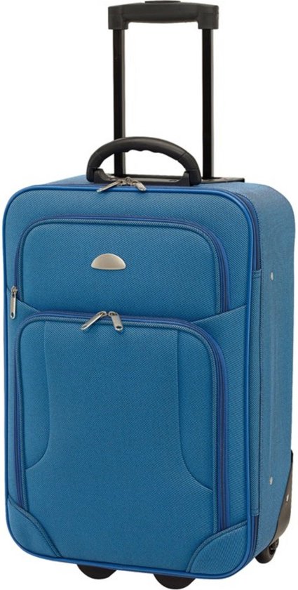 Concorde Cabine handbagage reis trolley koffer - skate wielen - 55 x 35 x  20 cm - blauw | bol