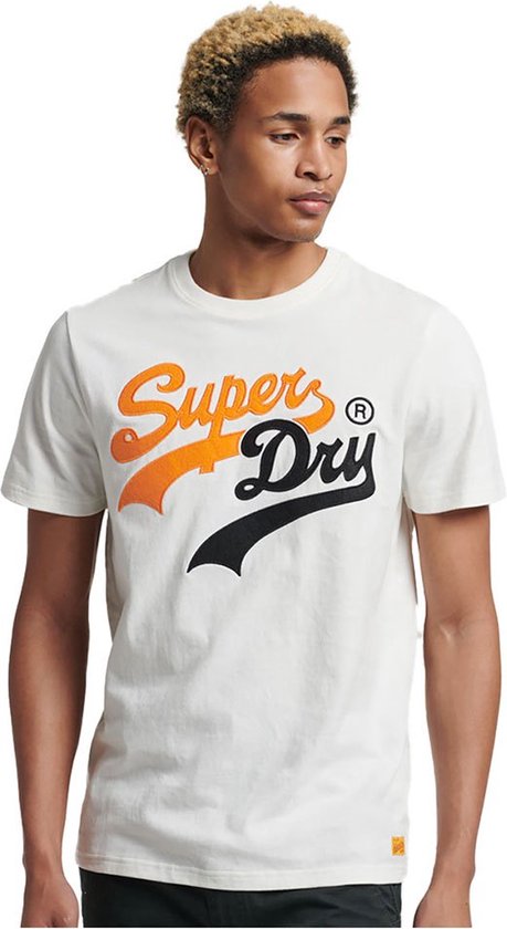 Superdry VINTAGE VL INTEREST TEE Heren T-shirt - Maat S