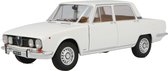 Het 1:18 Diecast model van de Alfa Romeo 2000 Berlina van 1971 in White. Dit model is begrensd door 500 stuks. De fabrikant van het schaalmodel is Mitica.Dit model is alleen online beschikbaar.