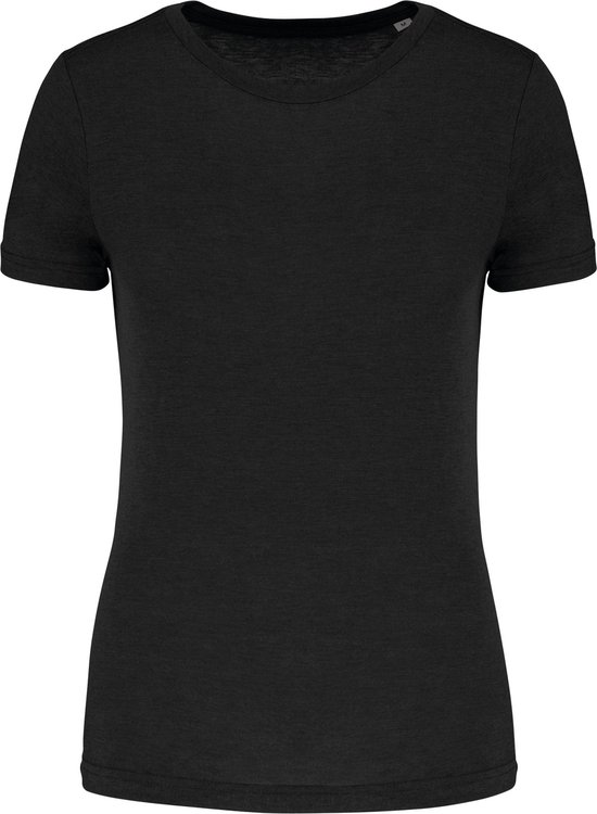 Damessport-T-shirt triblend met ronde hals 'Proact' Zwart - L