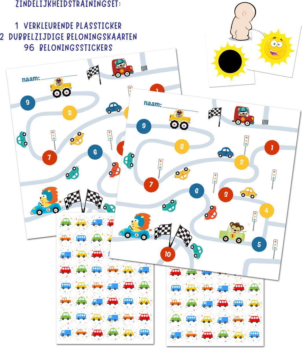 Goedkoopste Beloningssysteem met Stickers Plassticker Verkleurend - Op het Potje - Plassticker Jongens - Beloningskalender - Beloningsstickers - Zindelijkheidstraining Kind - Zindelijkheidstraining - Zindelijkheid - Beloningssysteem met Plassticker
