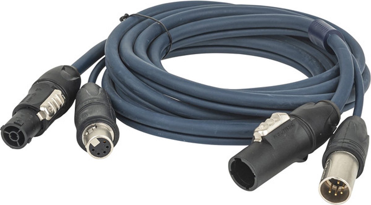 DAP FP-16 hybride kabel PowerCON True1 - 5p XLR, 15 meter