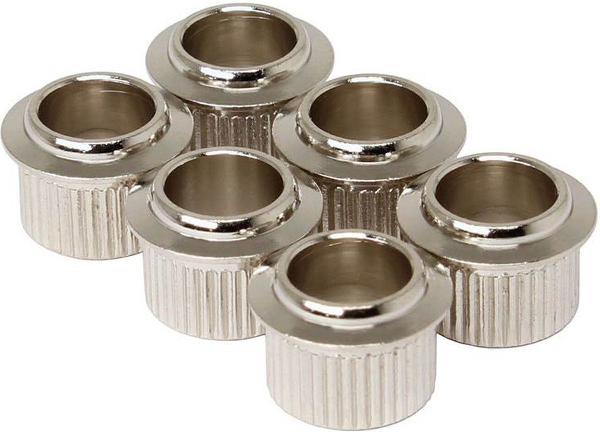 Hosco Japan BU-KN92 push-fit bushings, nickel, round, 9.2mm diameter, 6 pcs