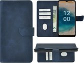 MoDo hoesje voor Nokia G22 - Kunstleer Book Case - Blauw