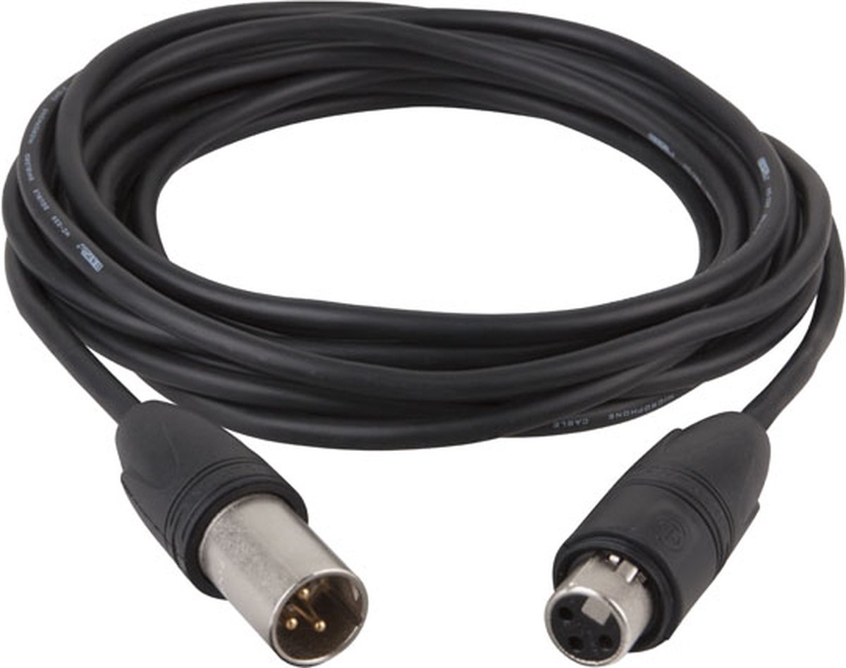 DAP FL82 DMX-kabel XLR 3-pins M-F met Neutrik XX-HD serie 10 meter