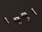 string retainer, Stallion, nickel spacer and screw, set of 2, aged nickel
