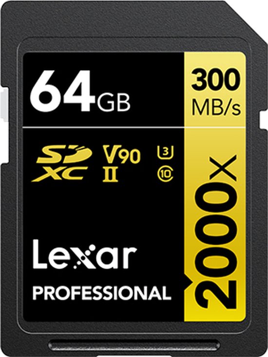 3. Ideaal voor 4K-videoproductie: Lexar 64GB Professional 1667x UHS-II
