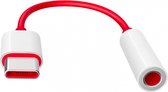 OnePlus - Adaptateur USB-C vers jack 3,5 mm - Rouge