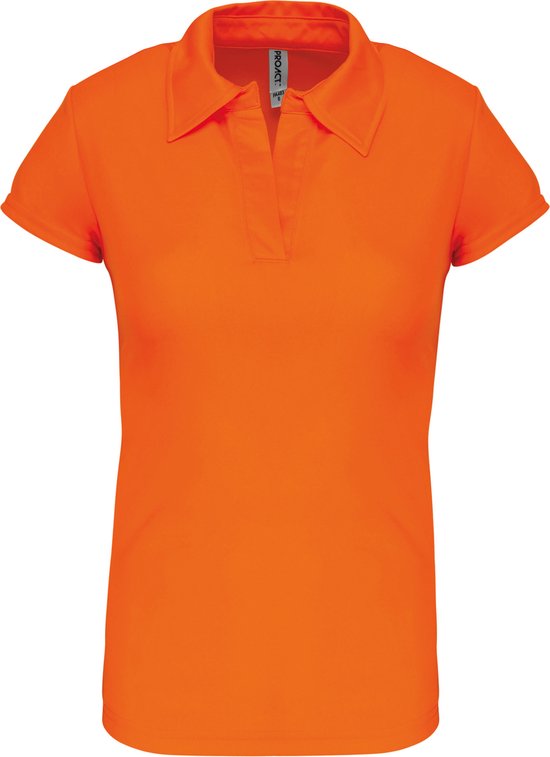 Damessportpolo 'Proact' met korte mouwen Orange - M