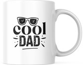 Vaderdag Mok met tekst: Cool dad | Voor Papa | Vaderdag Cadeau | Grappige mok | Koffiemok | Koffiebeker | Theemok | Theebeker