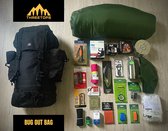 Noodpakket - Survival kit - Rampenrugzak - Overlevingspakket - Bug Out Bag - Noodrugzak - Outdoor Survival - Urban Survival - Prepper - Emergency Kit - Zwart