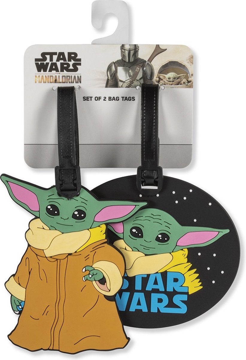 Disney's The Mandalorian Grogu The Child Multicoloured 2 piece Luggage Tags