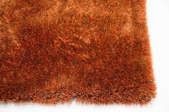Ross 63 - Moquette unique à poils longs dans la composition de couleur orange / marron