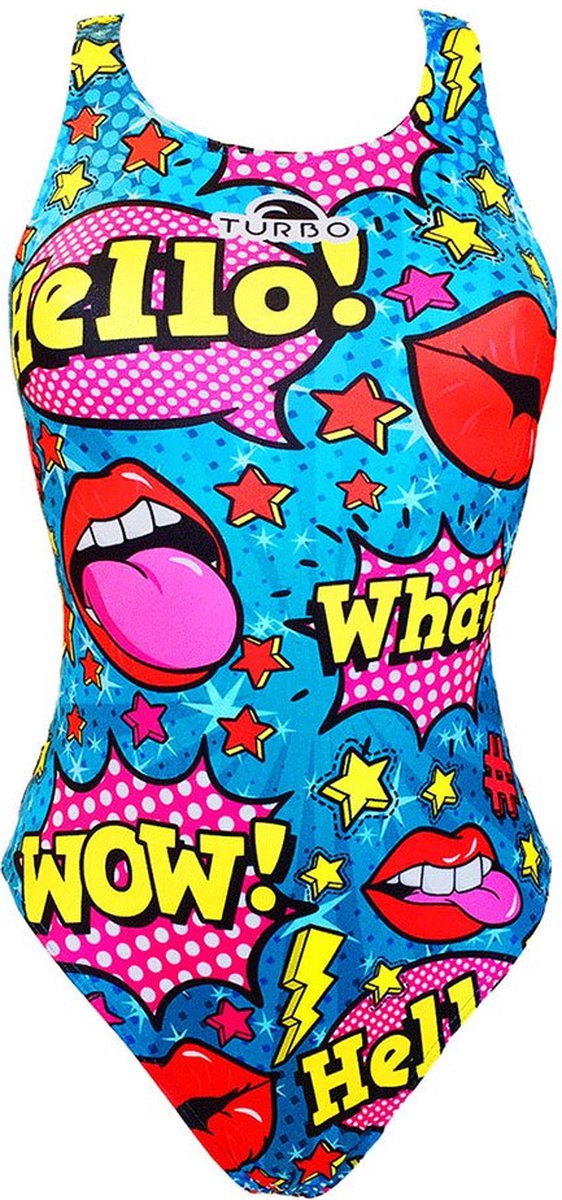 Turbo Pop Comic Zwemkleding Veelkleurig L Vrouw Royal