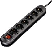 Hama Stekkerdoos 6-voudig Vis-a-vis Met Schakelaar 1.4m