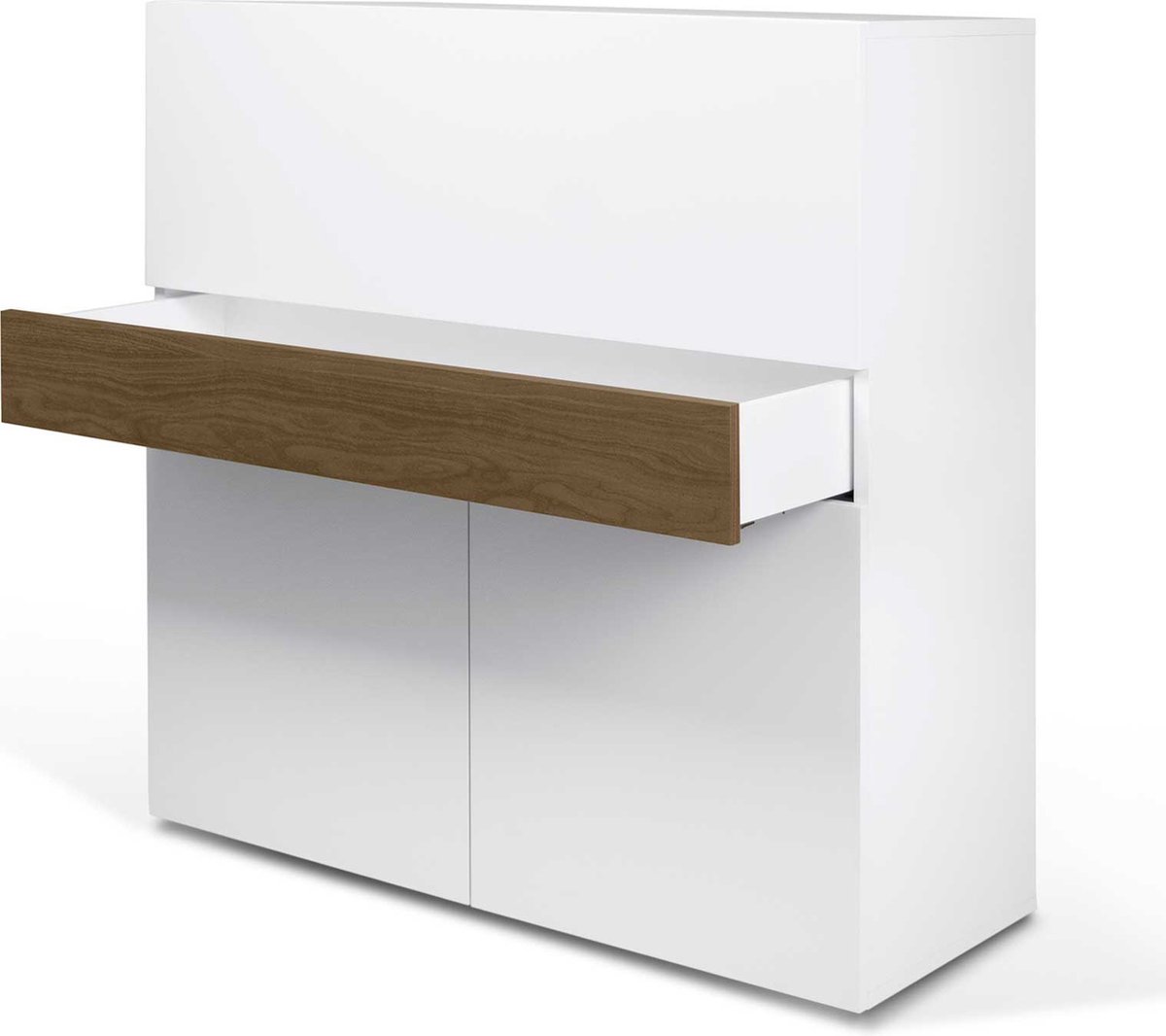 Bureau/meuble de rangement Fox 110cm - blanc Moderne, Design - TEMAHOME