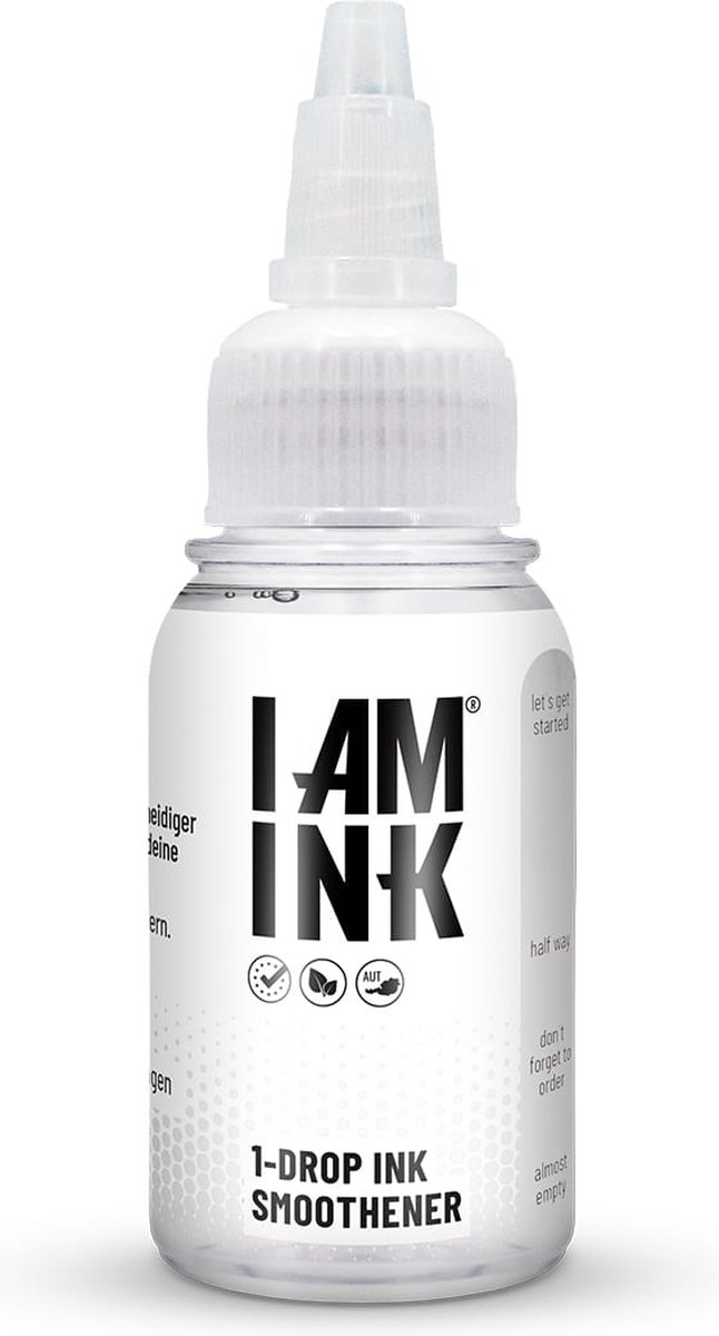 I AM INK - One Drop Ink Smoothener 30ml Vegan Tattoo Inkt Inkt ...