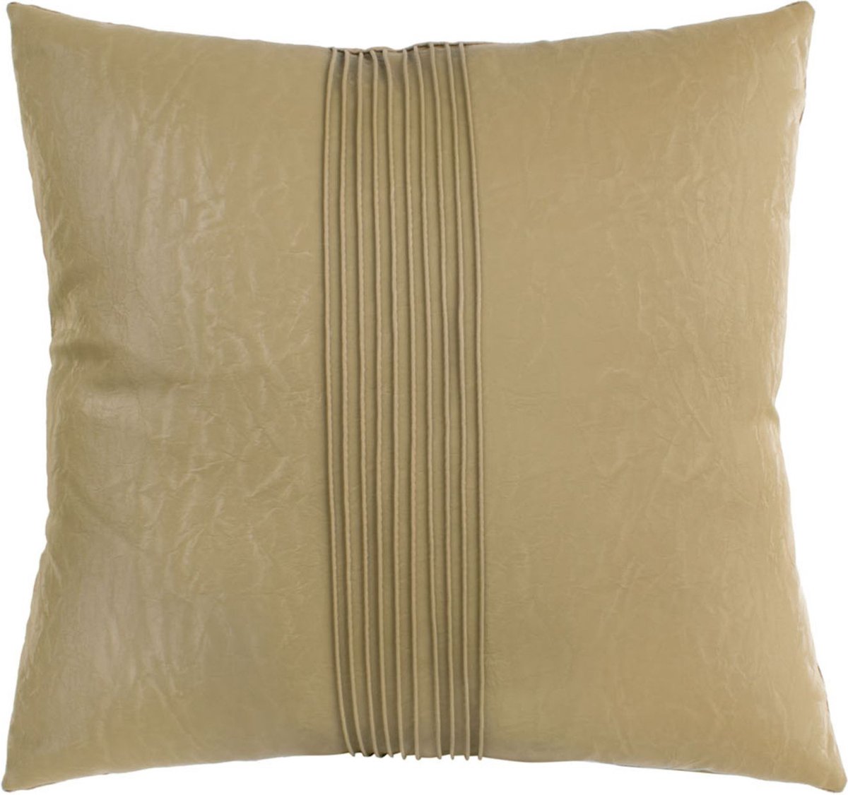 Present Time Kussen Leather Look - Vierkant Mosgroen - 45x45cm - Modern