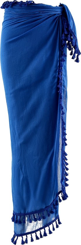 Echarpes Emilie - paréo - bleu cobalt - longues - coton