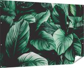 Gards Tuinposter Tropische Groene Bladeren - 180x120 cm - Tuindoek - Tuindecoratie - Wanddecoratie buiten - Tuinschilderij