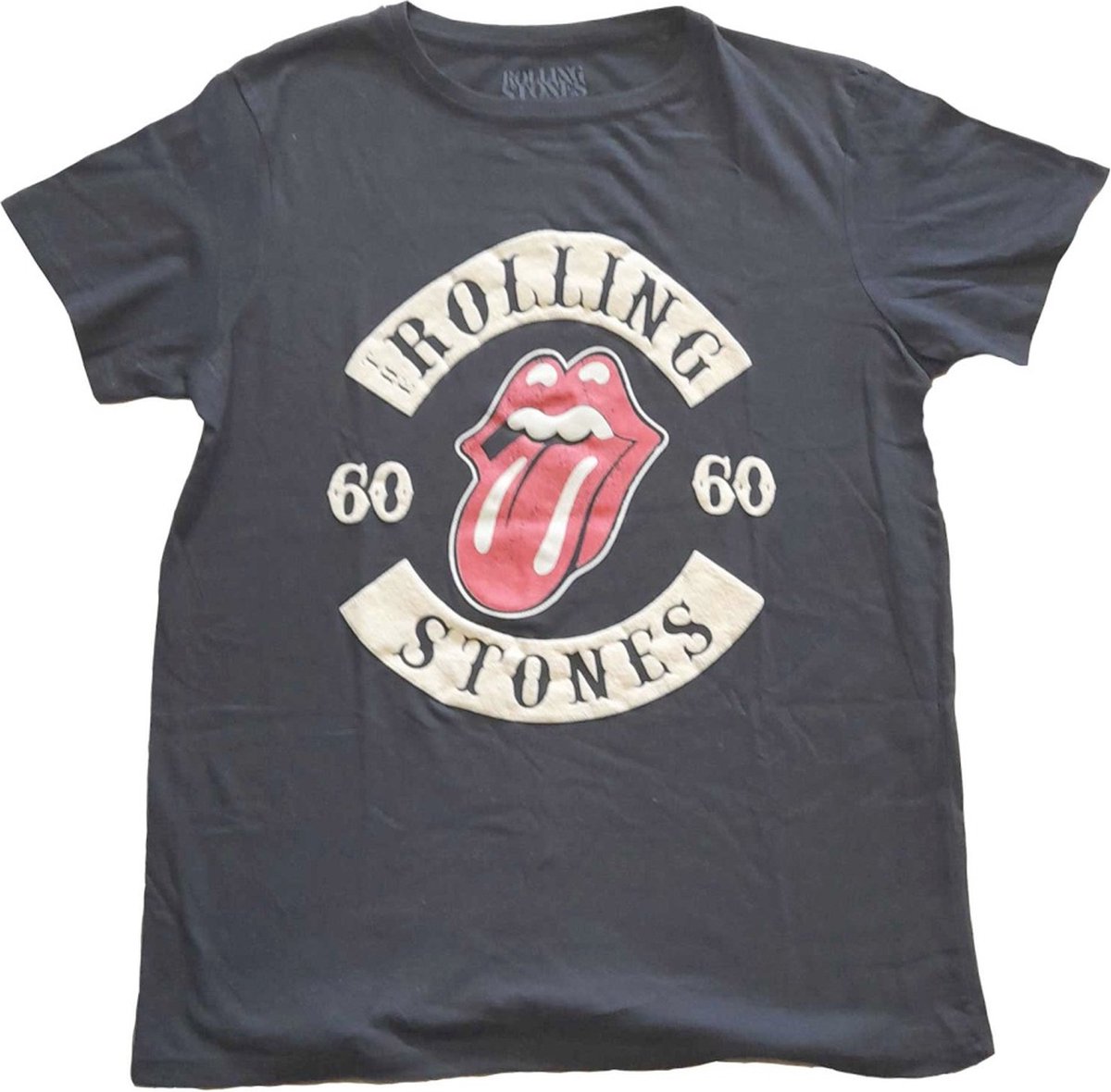 The Rolling Stones - Sixty Biker Tongue Dames T-shirt - 3XL - Zwart