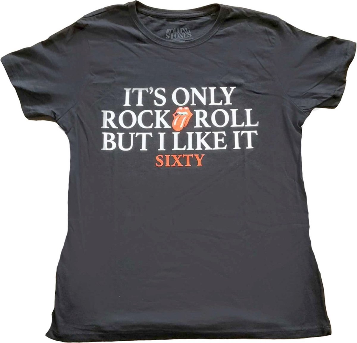 The Rolling Stones - Sixty It's Only R&R But I Like It Dames T-shirt - S - Zwart