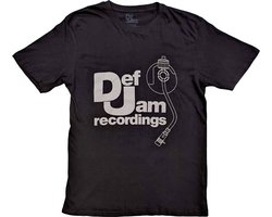 Def Jam Recordings - Logo & Stylus Heren T-shirt - XL - Zwart