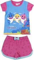 Baby shark - baby /peuter - meisje - shortama - pyjama - roze - maat 12-18 maanden
