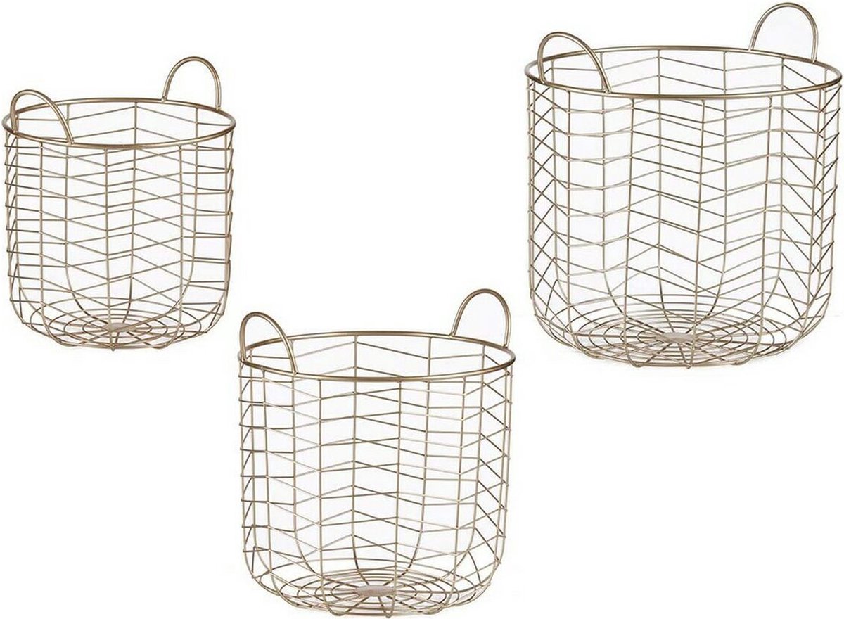 Goedkoopste Gouden Mand Metaal (3 Stuks