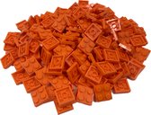200 Bouwstenen 2x2 plate | Oranje | Compatibel met Lego Classic | Keuze uit vele kleuren | SmallBricks