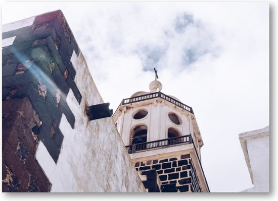 Kerk van onder - Lanzarote - Fotoposter 70x50