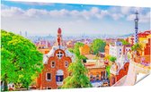 Gards Tuinposter Park G�ell in Barcelona - Kleurrijk - 200x100 cm - Tuindoek - Tuindecoratie - Wanddecoratie buiten - Tuinschilderij