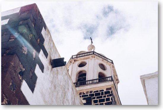 Kerk van onder - Lanzarote - Foto op Plexiglas 60x40