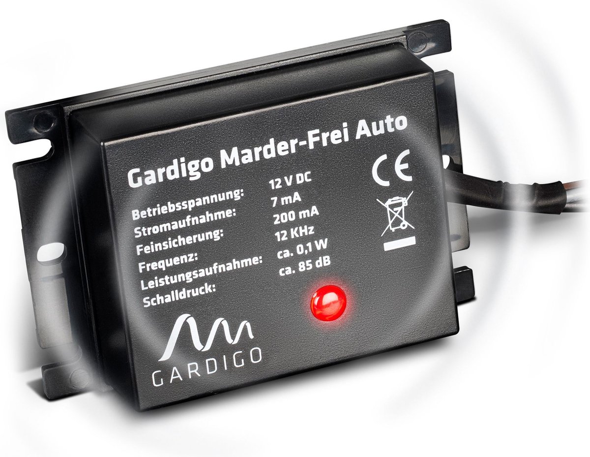 Marder-Frei Auto - Ultrasone Marterschrik voor Auto's - Gardigo