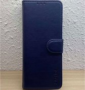 Samsung Galaxy S23 Ultra Leer Bookcase Telefoon hoesje Stevige Portemonnee Wallet Case – Pasjeshouder – Leather case – Donker Blauw