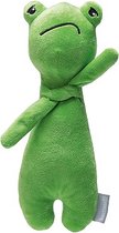 Beeztees Grumpy Froggy - Hondenspeelgoed - Pluche - Groen - 30x11,5x7,5 cm