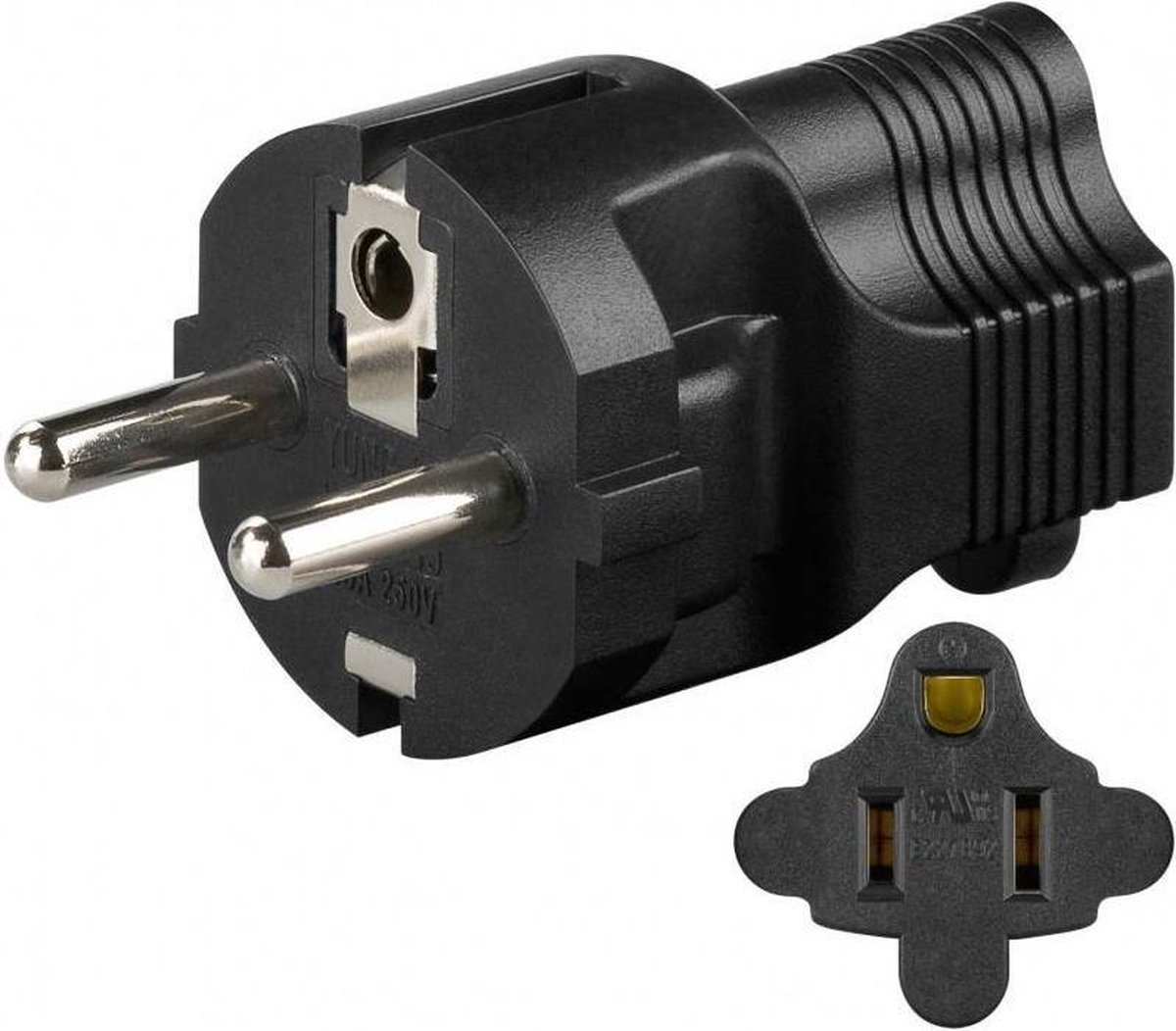 Goobay Europa reisadapter Zwart