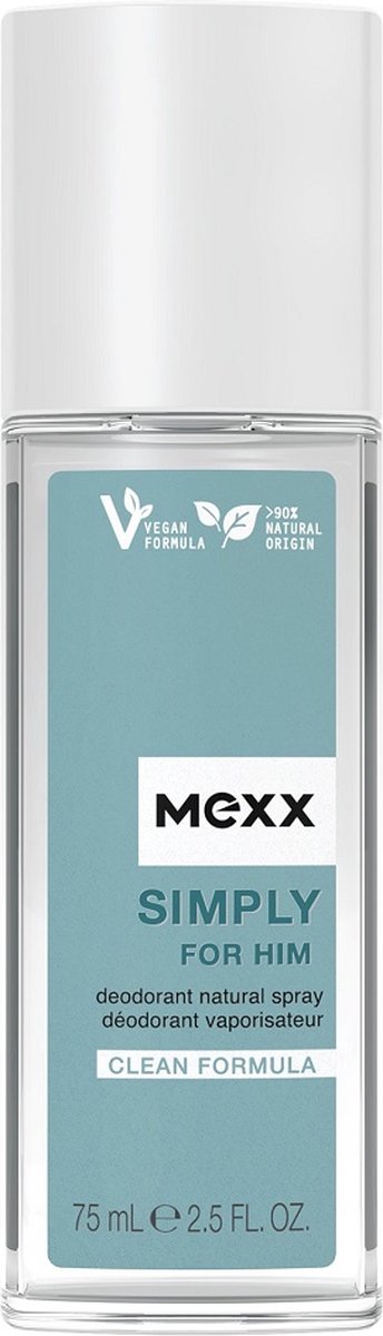 Goedkoopste Mexx Simply For Him Natural Deodorant Spray 75ML