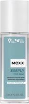 Mexx Simply For Him Natural Deodorant Spray 75ML