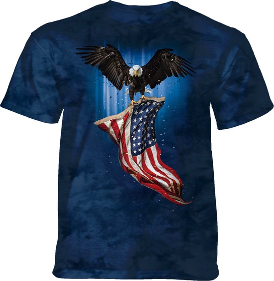 T-shirt Symbol of America Blue 5XL