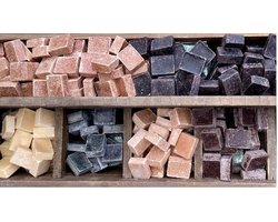 Amberblokjes voordeel box 12=10 - krijg 12 amberblokjes betaal er 10 - cadeau box - geurblokjes 12 stuks