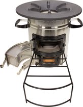 Dutch Rocket Stove - Rocket Stove - Kooktoestel op houtvuur - met Draagtas - Dutch Oven