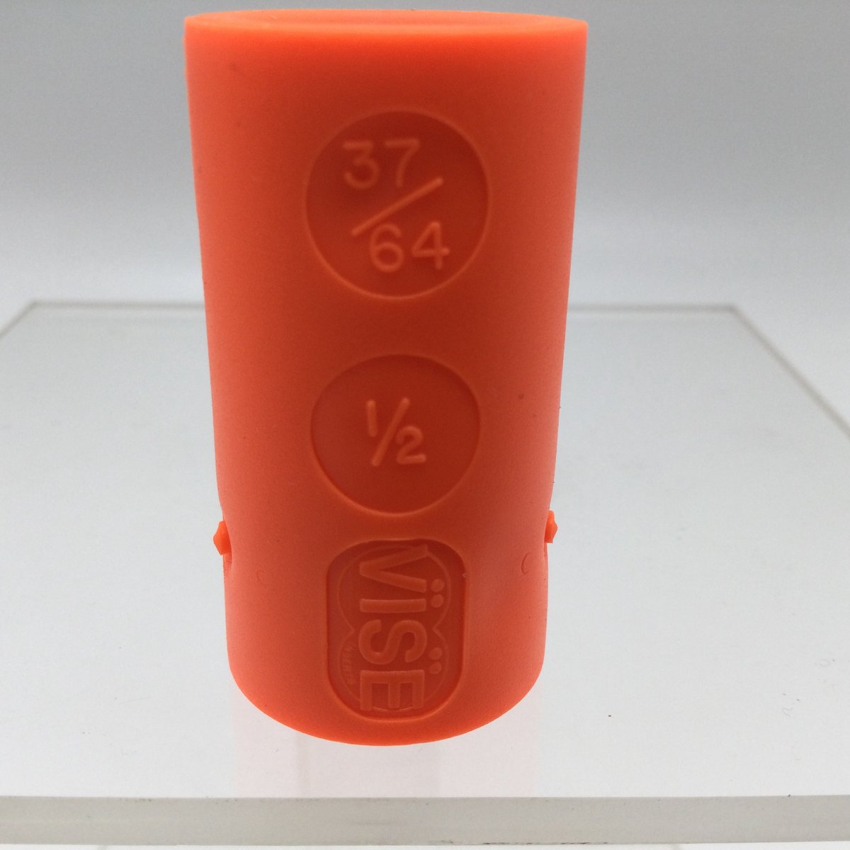Bowling Bowlingbal vinger inserts, per 2 stuks, 'Vise powerlift / semi-grip inserts' , naar keuze powerlift of semi-grip, kleur oranje, maat 37/64 , nr. 1/2, boormaat 7/8