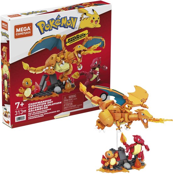 Mega - Construx Pokémon Charmander Evolutie - Bouwspeelgoed
